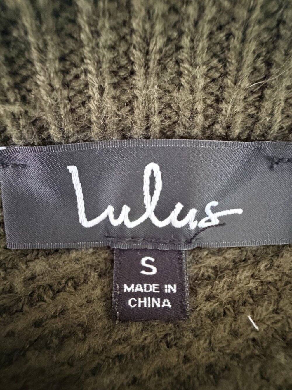 2/$30 Lulus Bringing Sexy Back Olive Green Backless Sweater Dress Small #A2983 - Picture 8 of 9